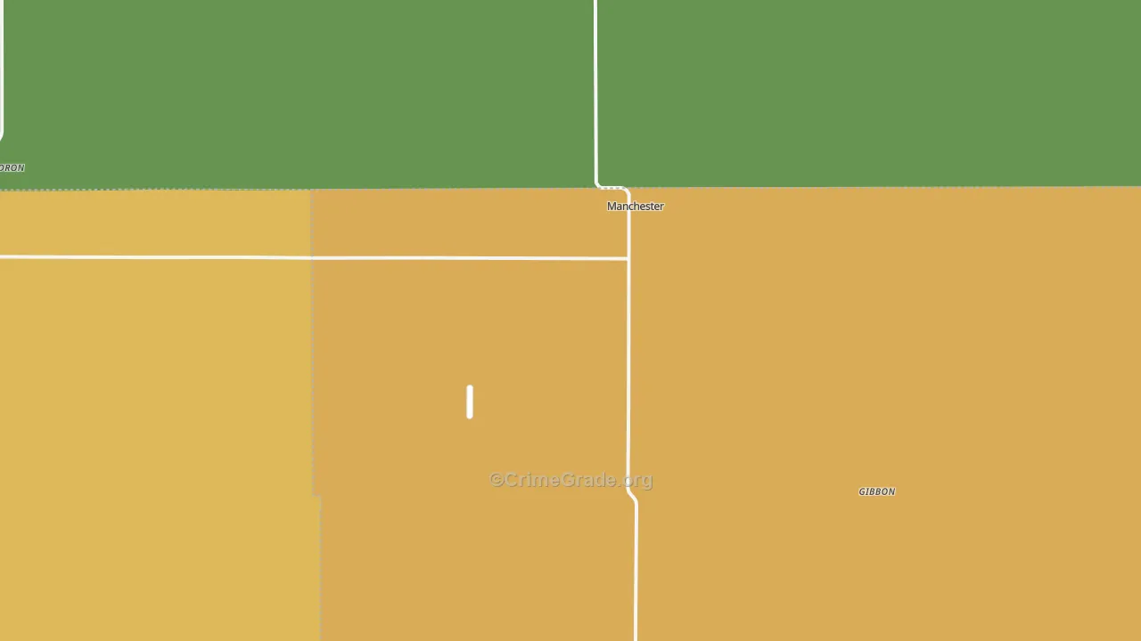 Manchester, OK Map of Assault Rates