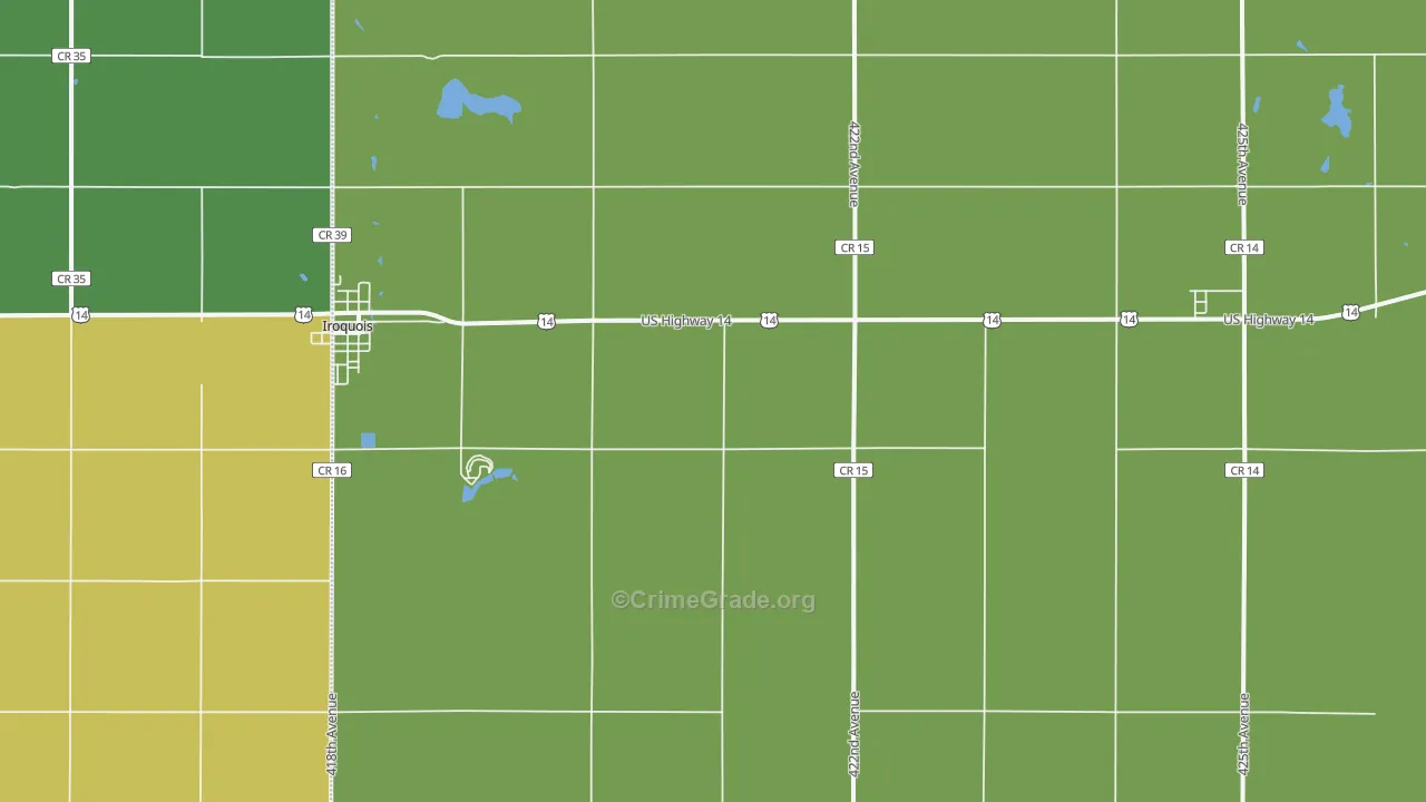 Manchester, SD Map of Assault Rates