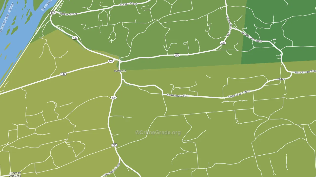 Mandata, PA Map of Assault Rates