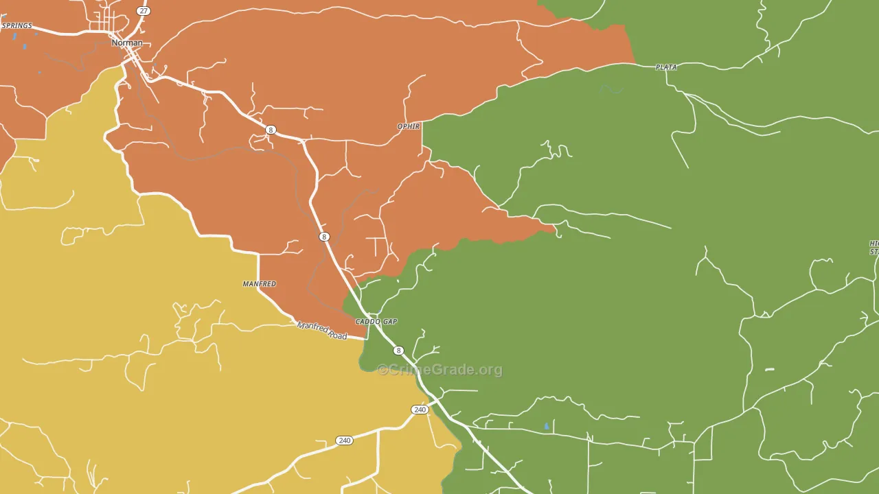 Manfred, AR Map of Assault Rates