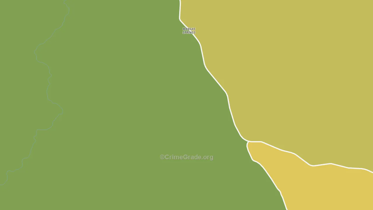 Mangas Springs, NM Map of Assault Rates