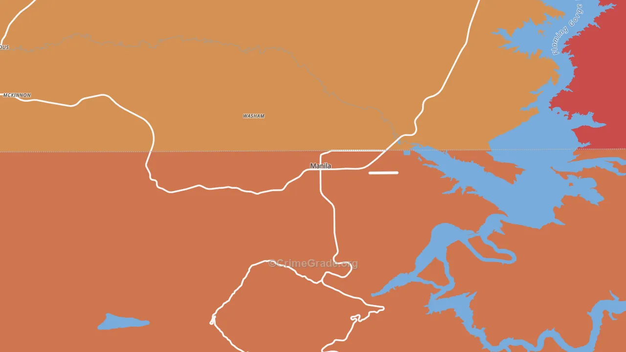 Manila, UT Map of Assault Rates