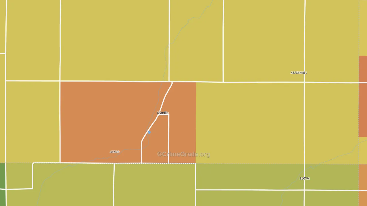 Manilla, IA Map of Assault Rates