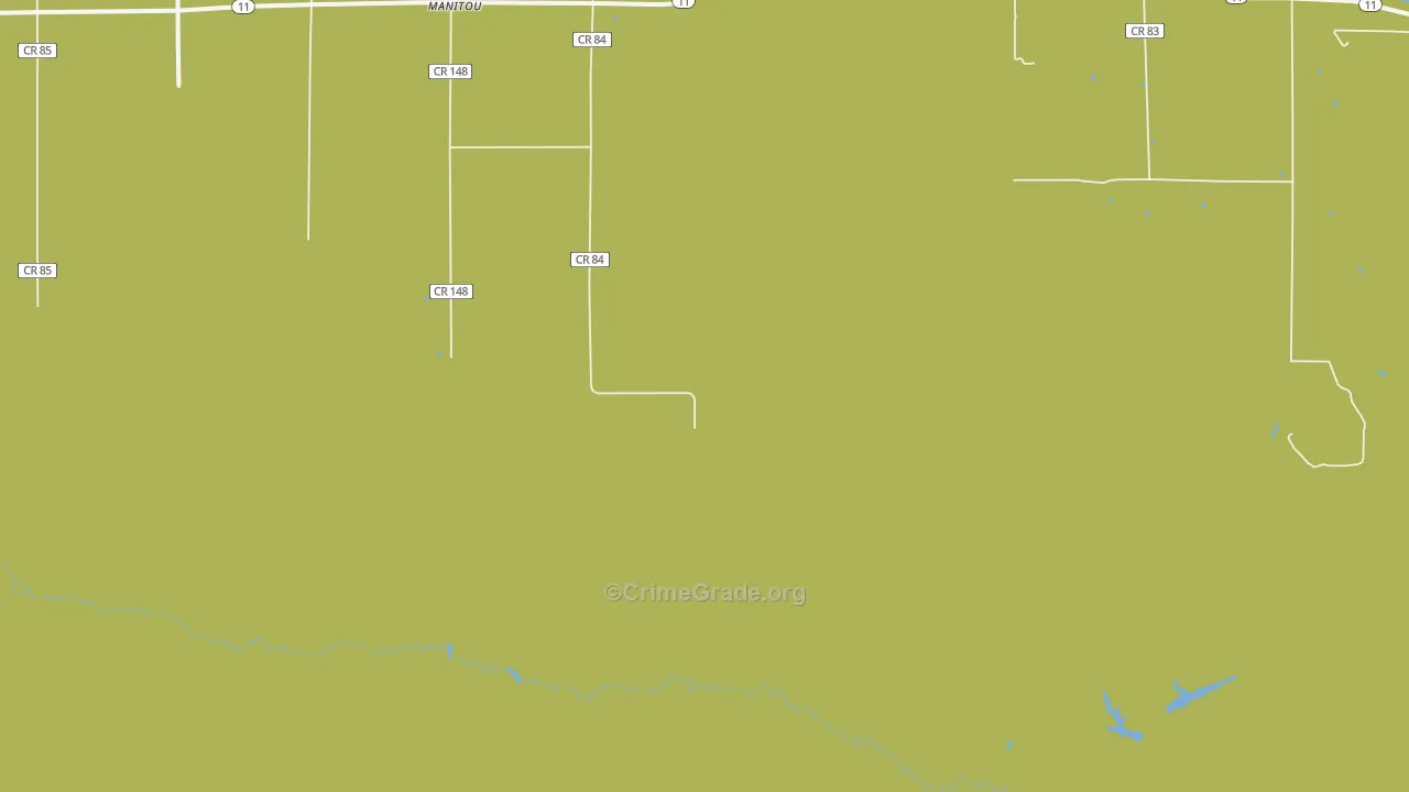 Manitou, MN Map of Assault Rates