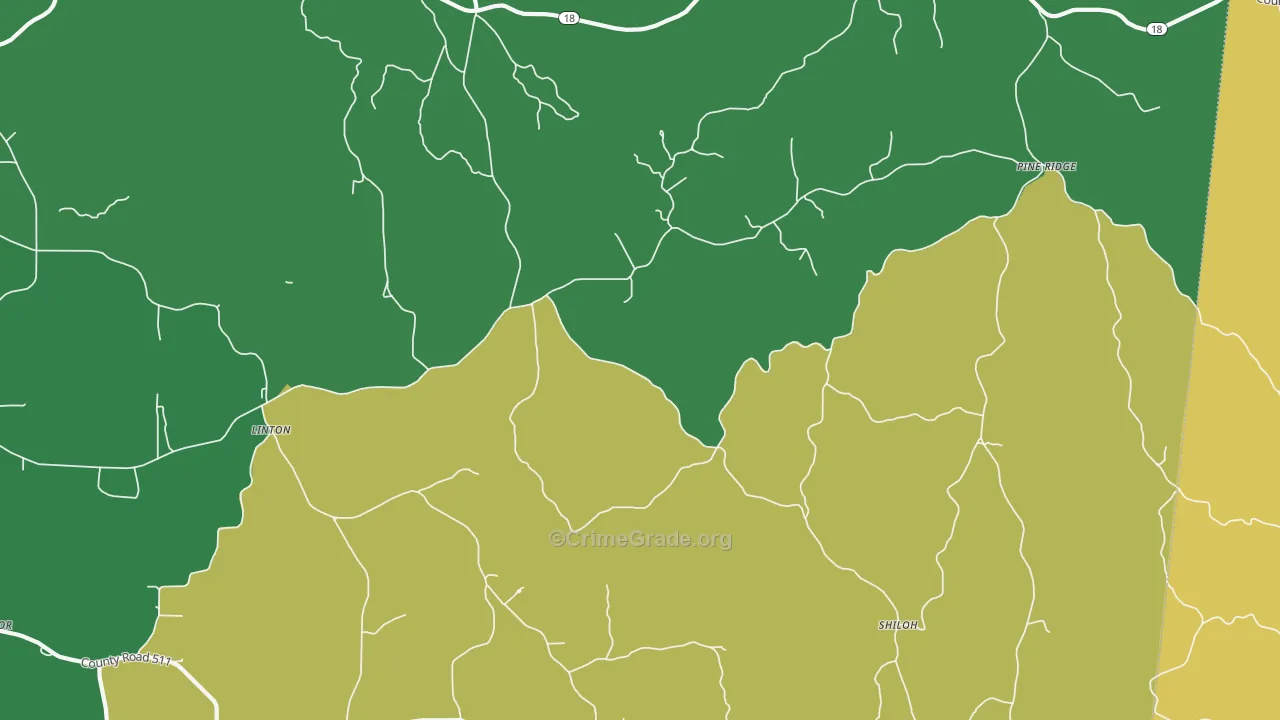 Mannassa, MS Map of Assault Rates
