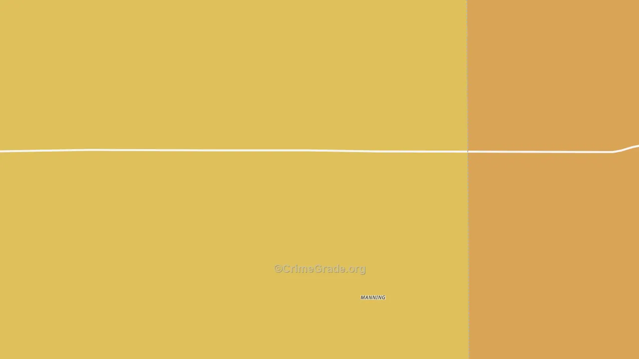 Manning, KS Map of Assault Rates