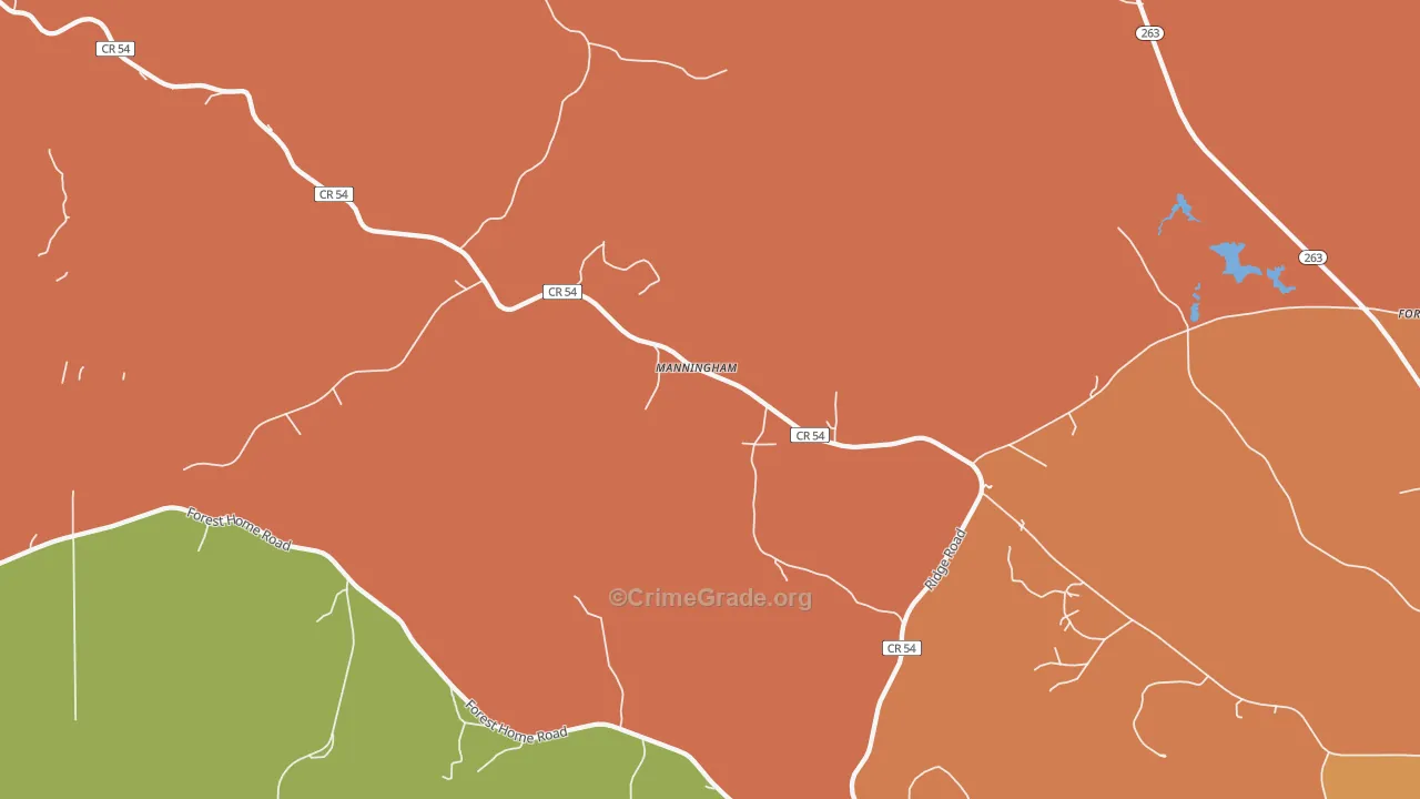 Manningham, AL Map of Assault Rates