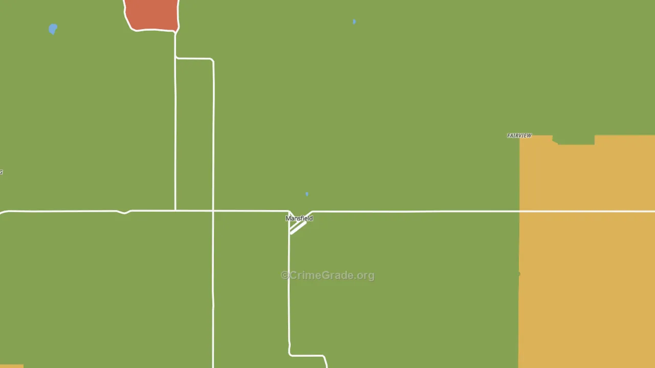 Mansfield, WA Map of Assault Rates
