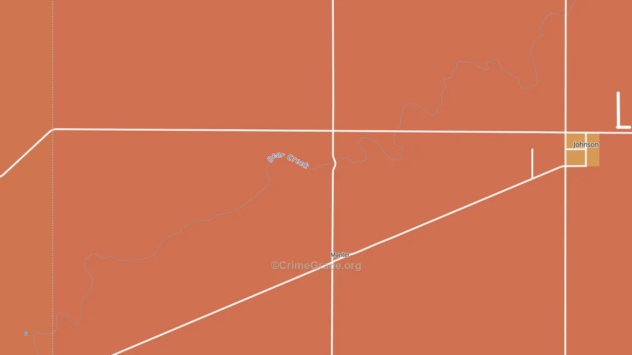 Manter, KS Map of Assault Rates