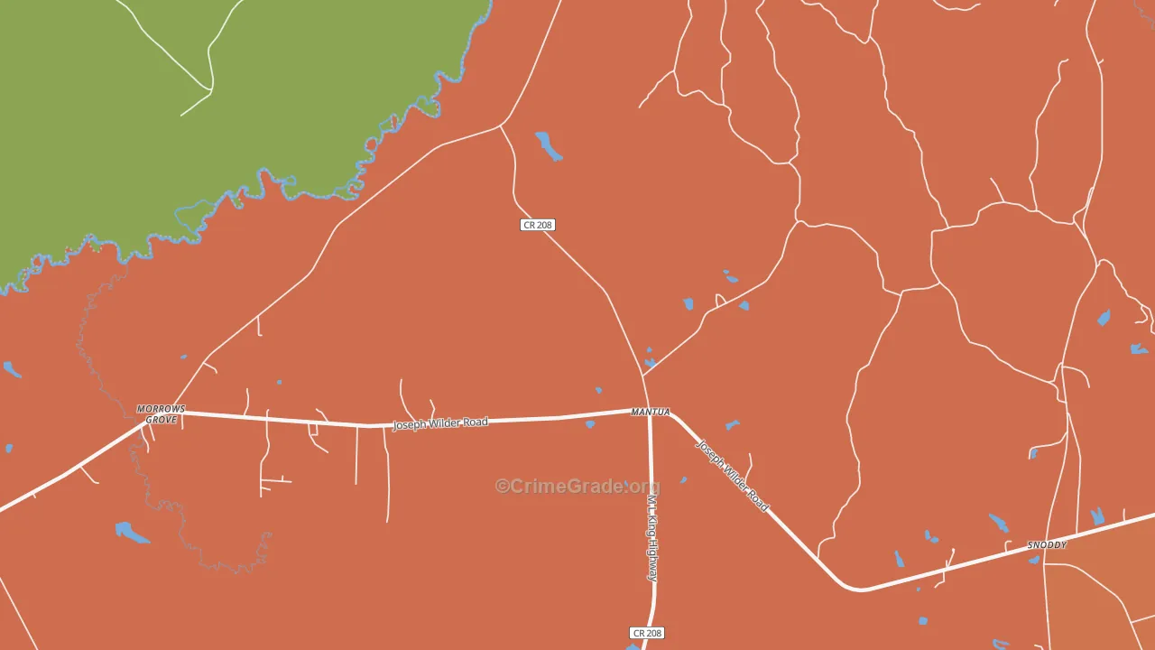 Mantua, AL Map of Assault Rates