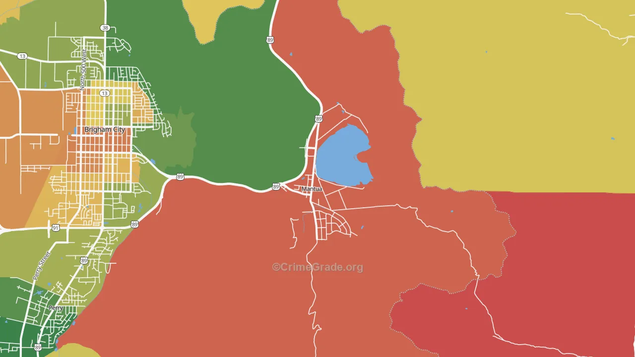 Mantua, UT Map of Assault Rates