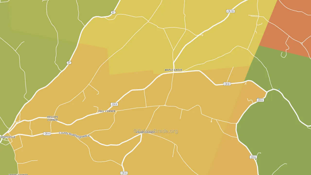 Maple Grove, NY Map of Assault Rates