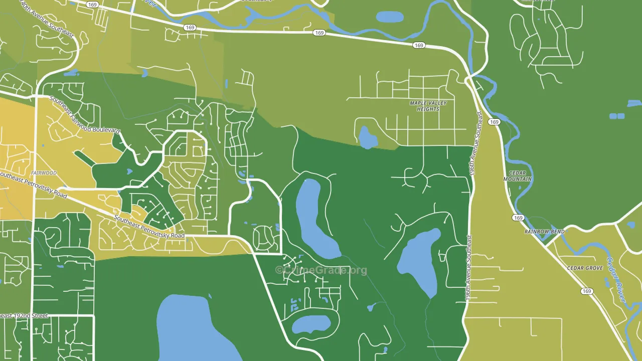Maple Heights-Lake Desire, Renton, WA Map of Assault Rates