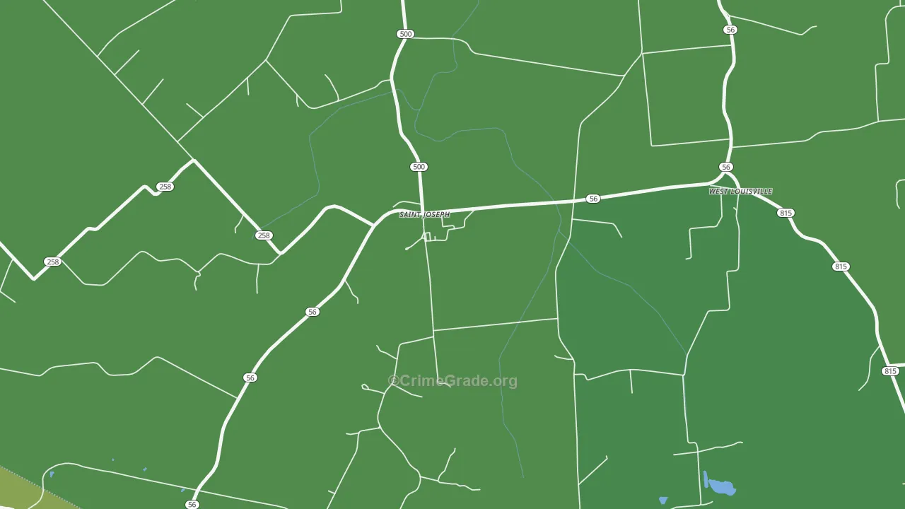 Maple Mount, KY Map of Assault Rates