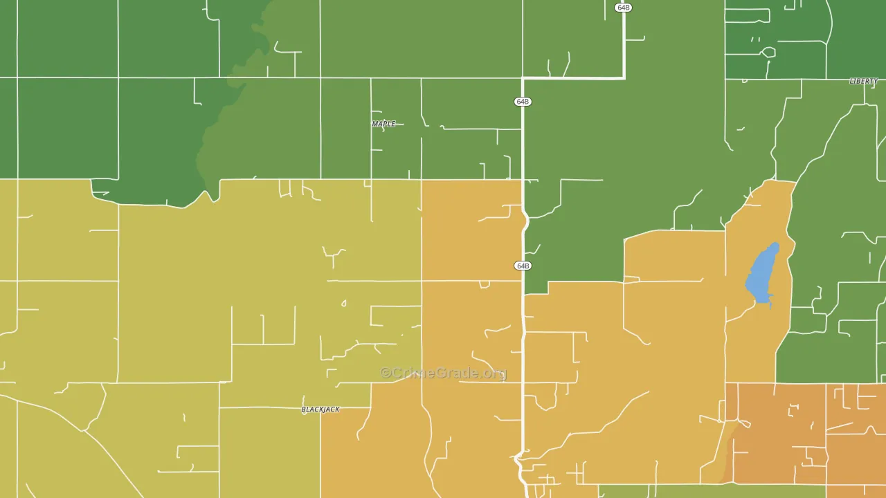 Maple, OK Map of Assault Rates