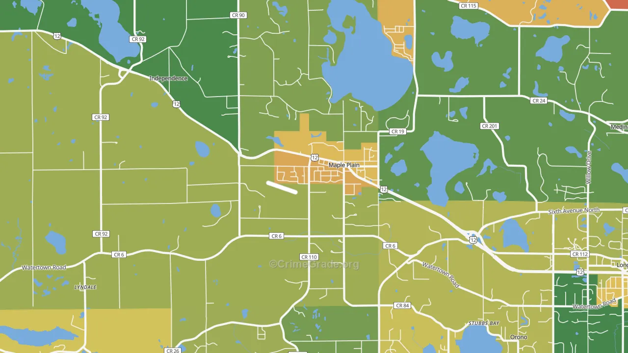 Maple Plain, MN Map of Assault Rates