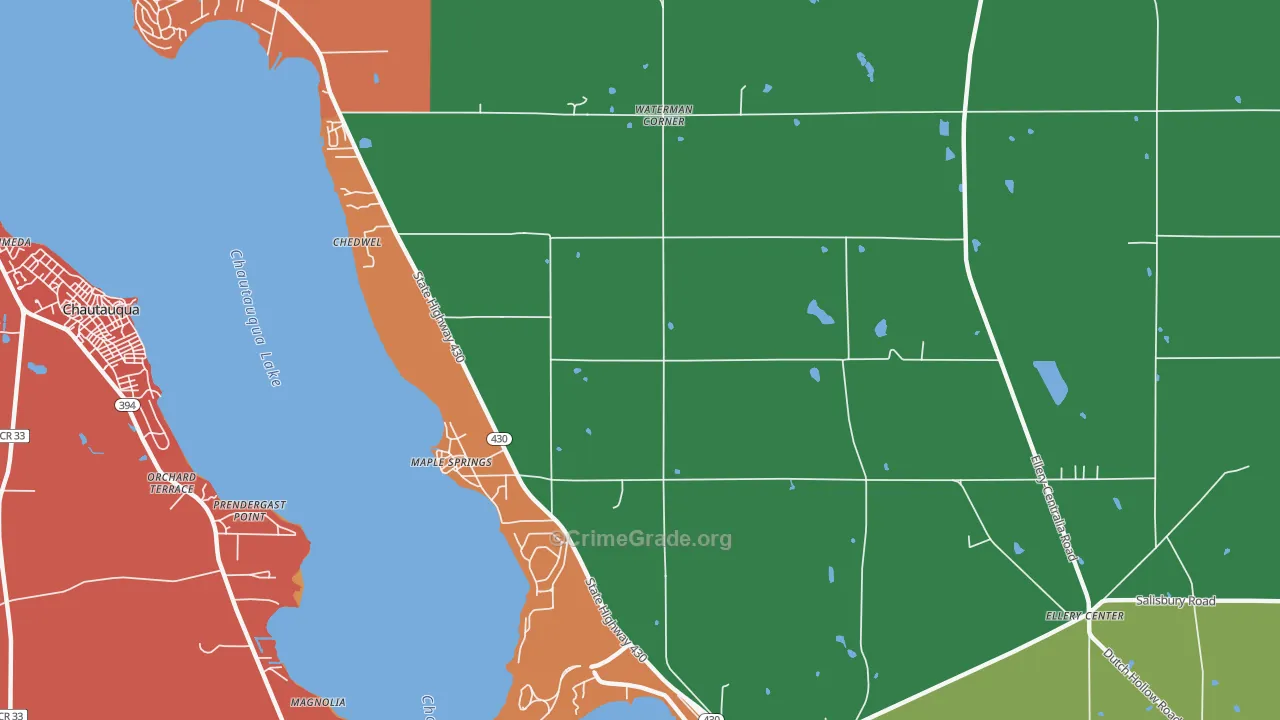 Maple Springs, NY Map of Assault Rates
