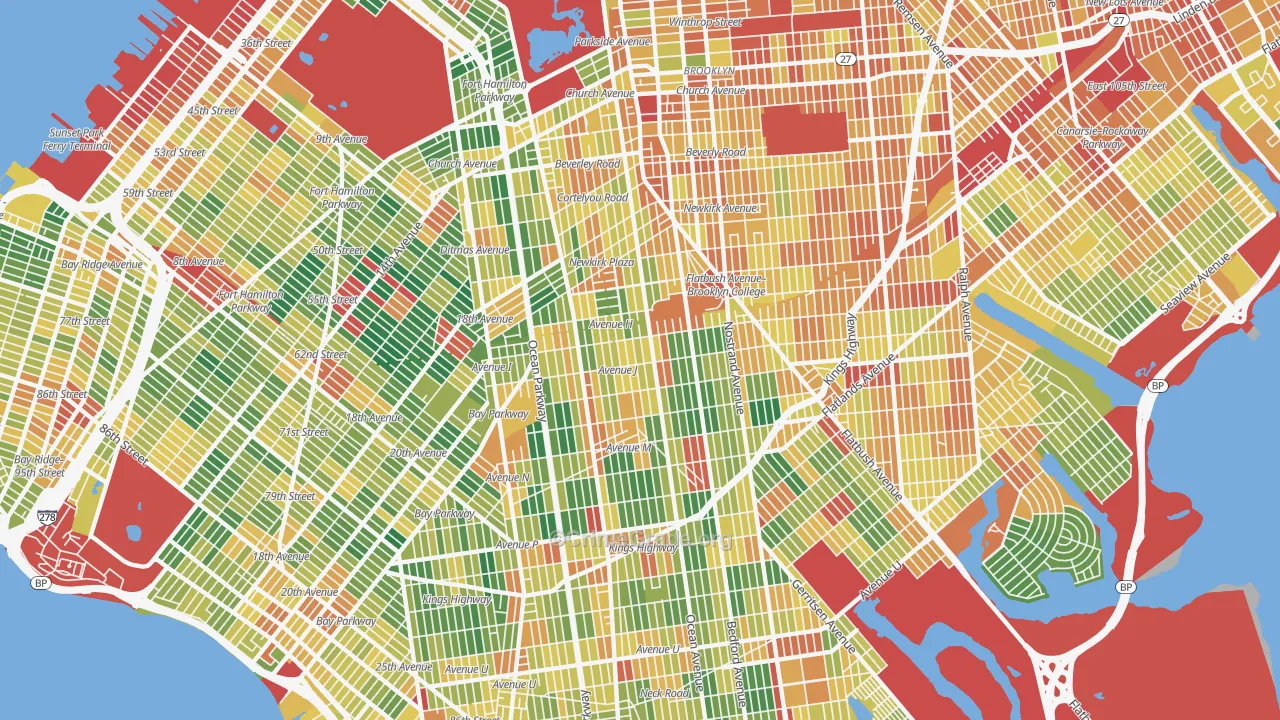 Mapleton-Flatlands, Brooklyn, NY Map of Assault Rates