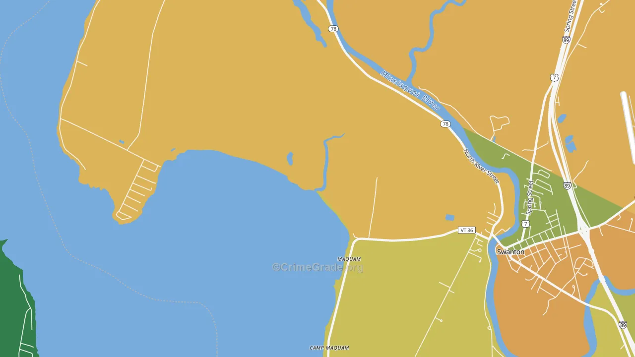 Maquam, VT Map of Assault Rates