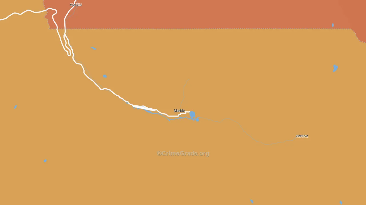 Marble, CO Map of Assault Rates