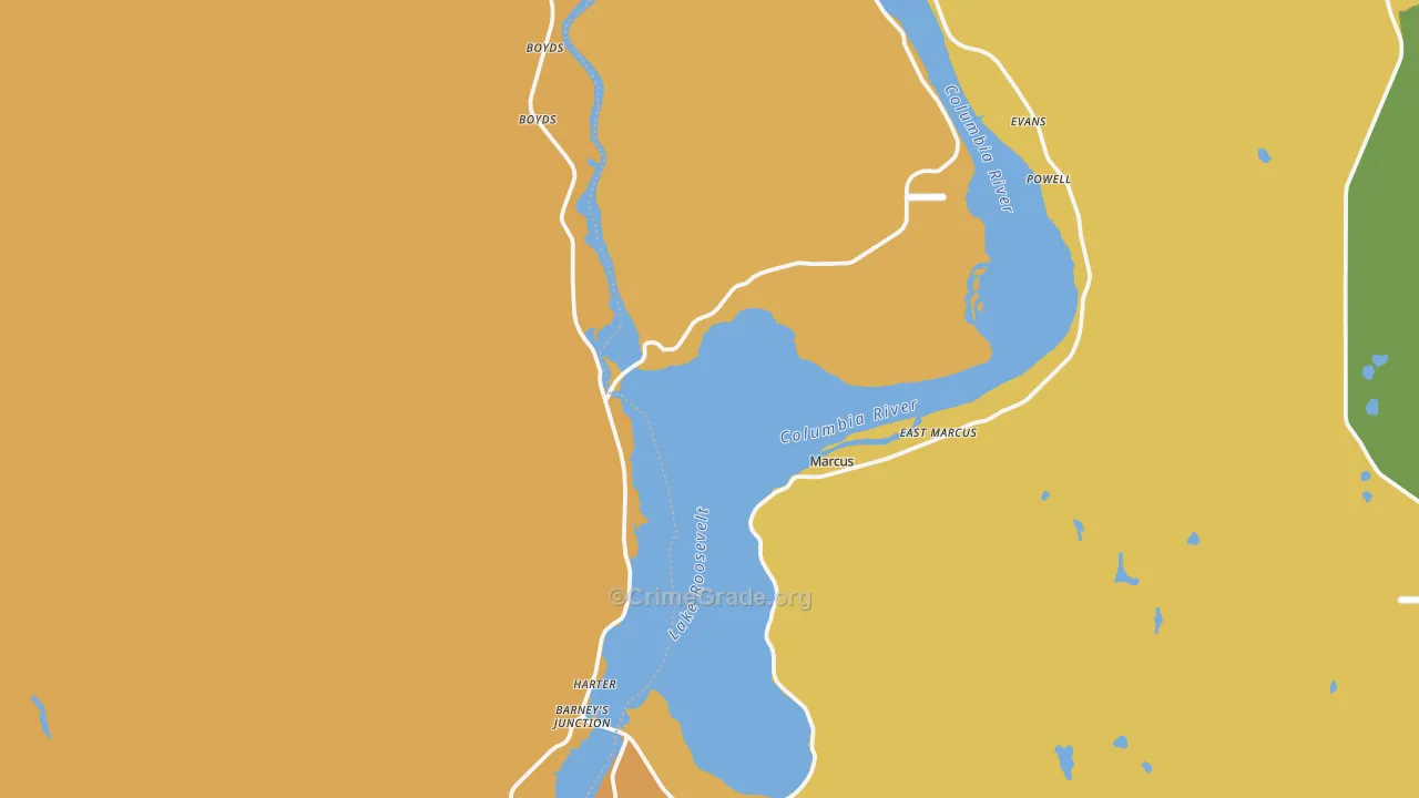 Marcus, WA Map of Assault Rates