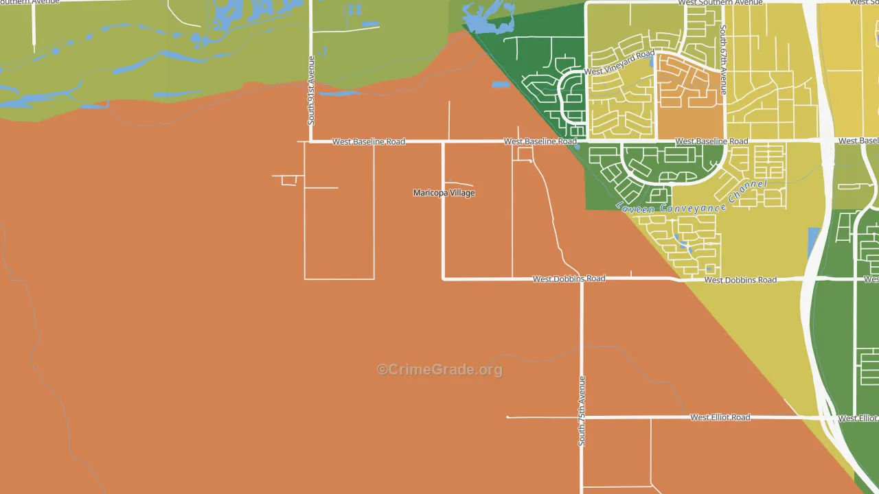 Maricopa Colony, AZ Map of Assault Rates