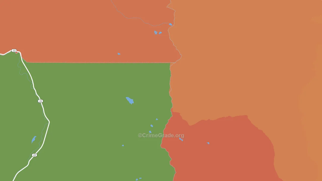 Marion Forks, OR Map of Assault Rates