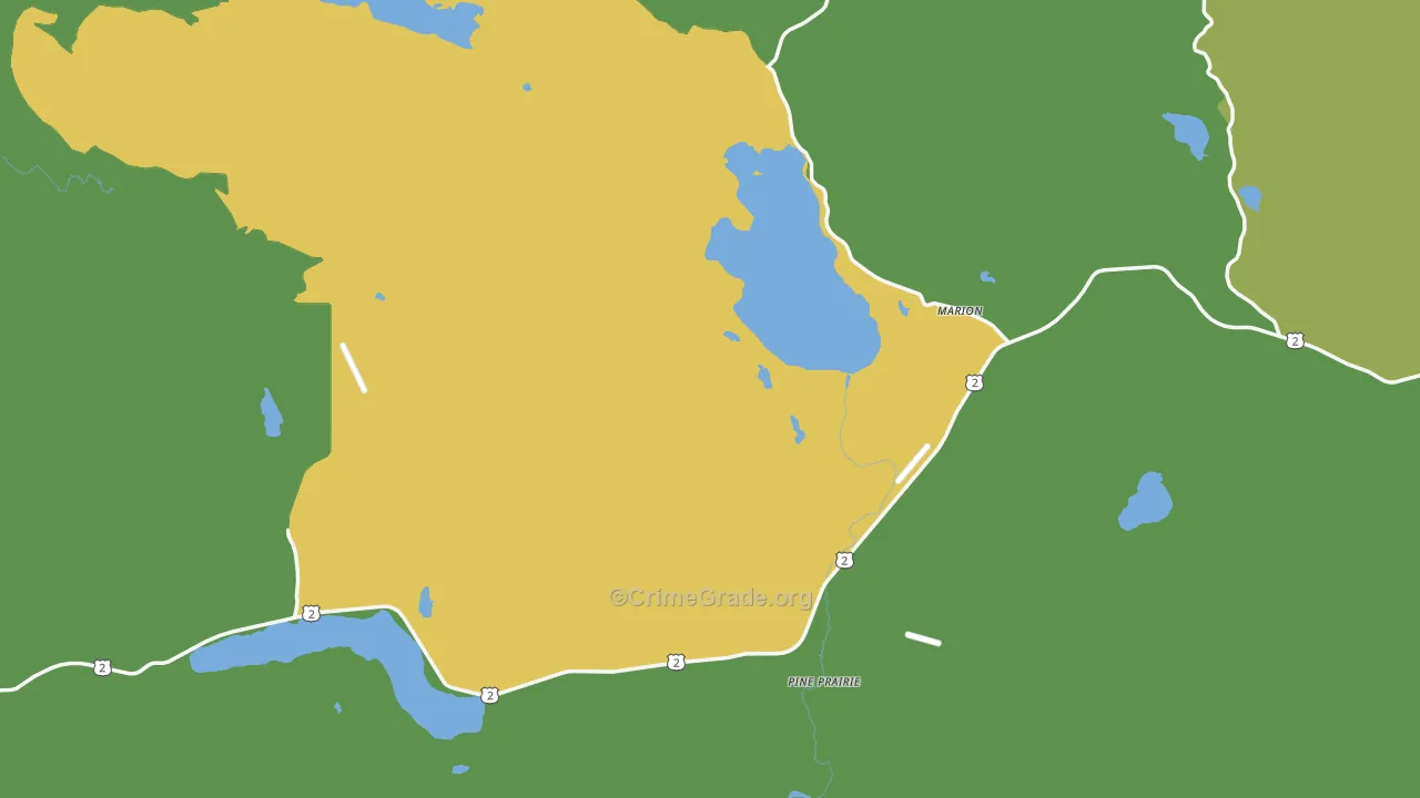 Marion, MT Map of Assault Rates