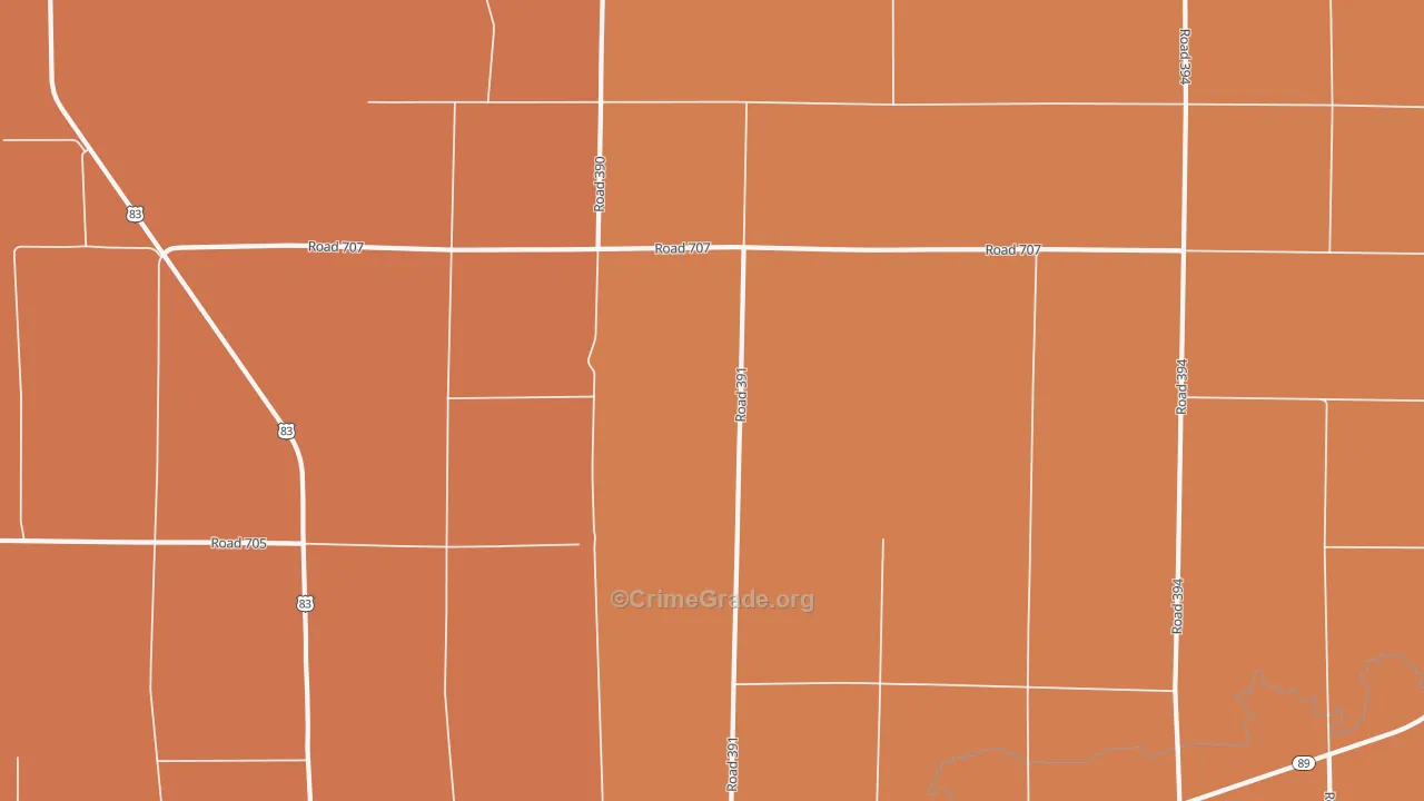Marion, NE Map of Assault Rates