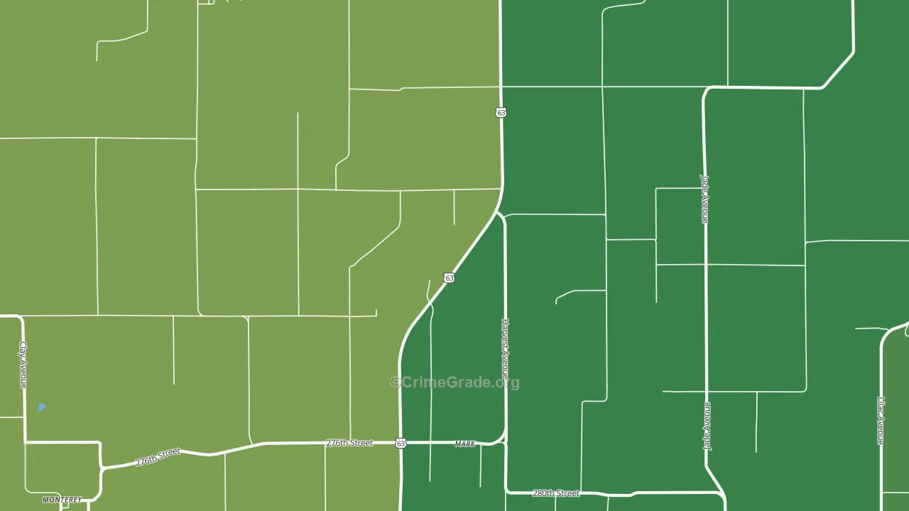 Mark, IA Map of Assault Rates