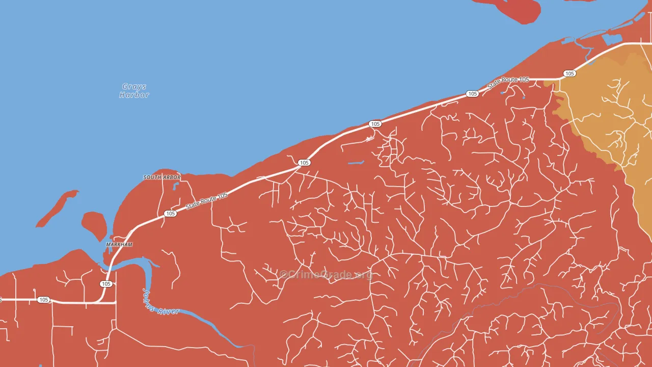 Markham, WA Map of Assault Rates