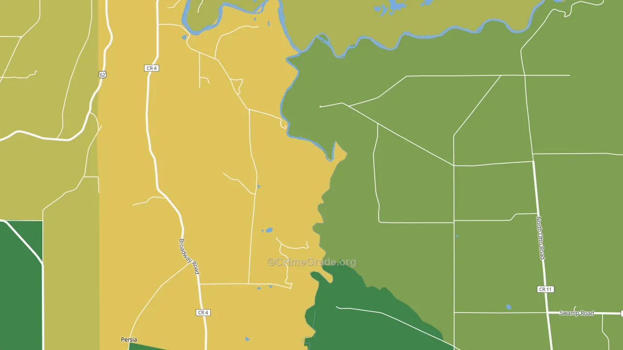 Markhams, NY Map of Assault Rates