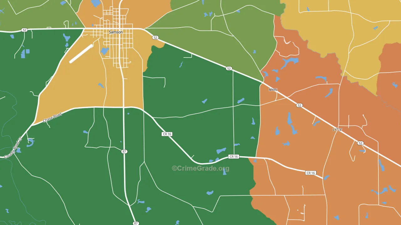 Marl, AL Map of Assault Rates