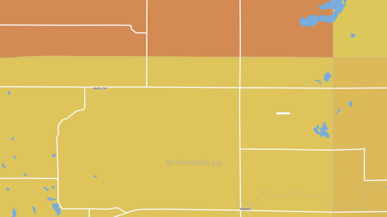 Marlow, SD Map of Assault Rates