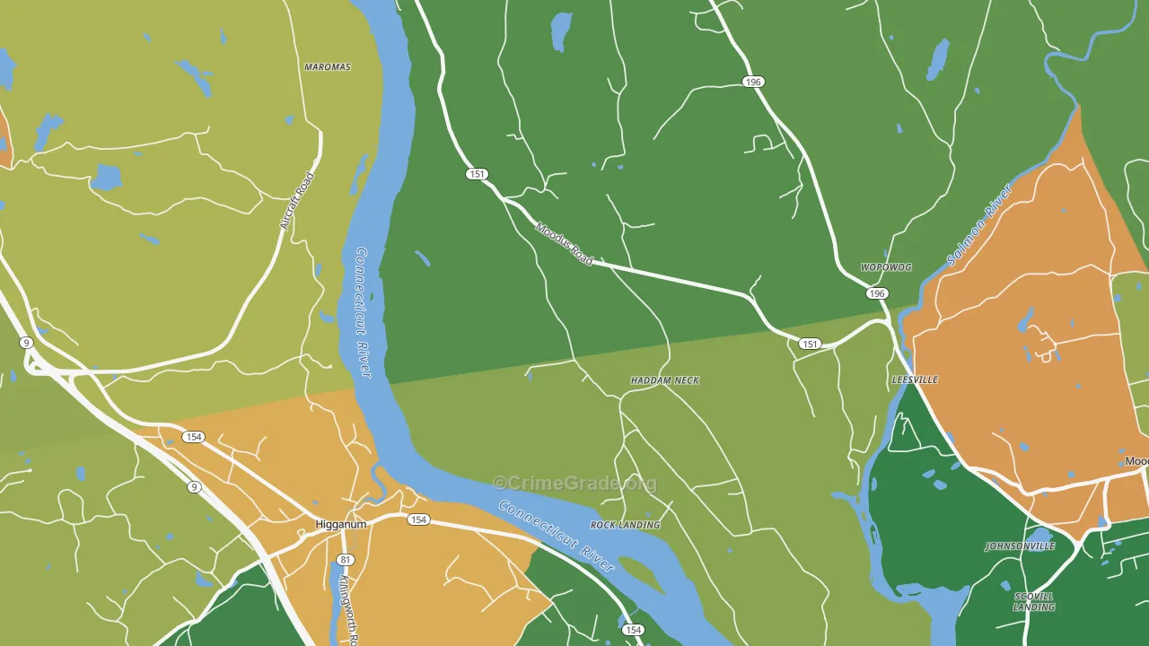 Maromas, CT Map of Assault Rates