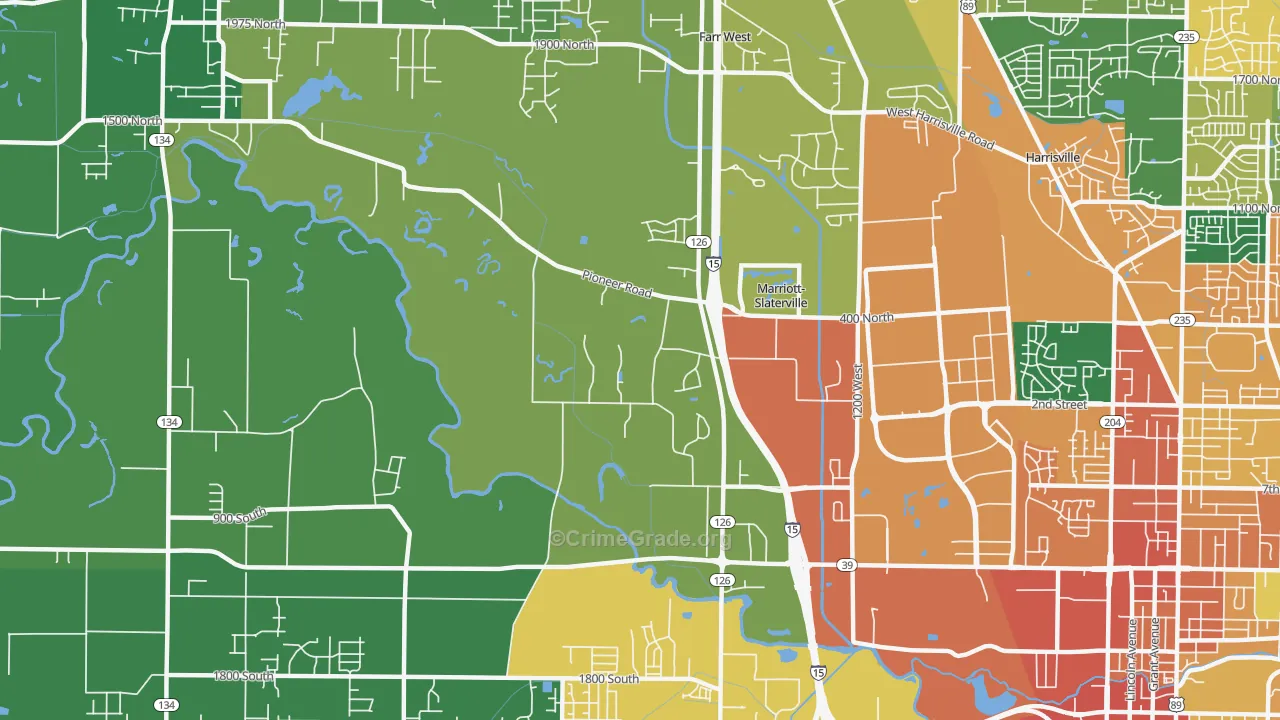 Marriott-Slaterville, UT Map of Assault Rates