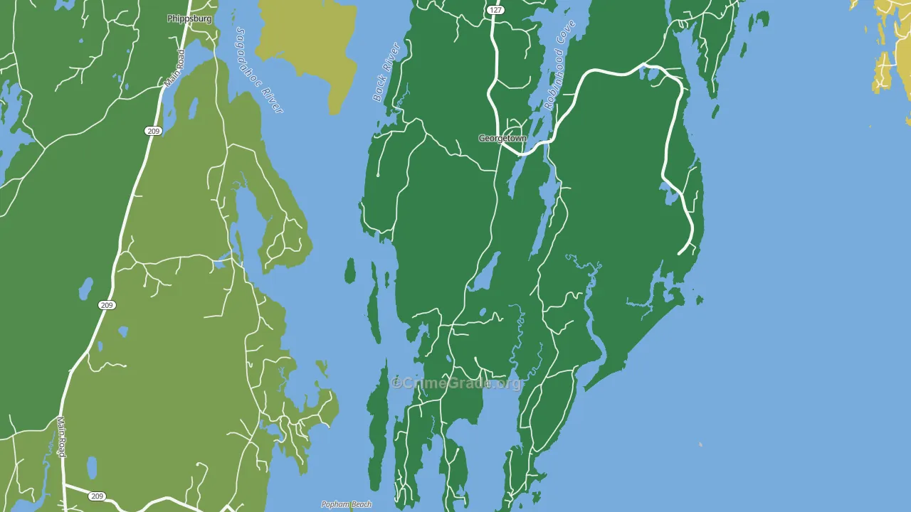 Marrtown, ME Map of Assault Rates