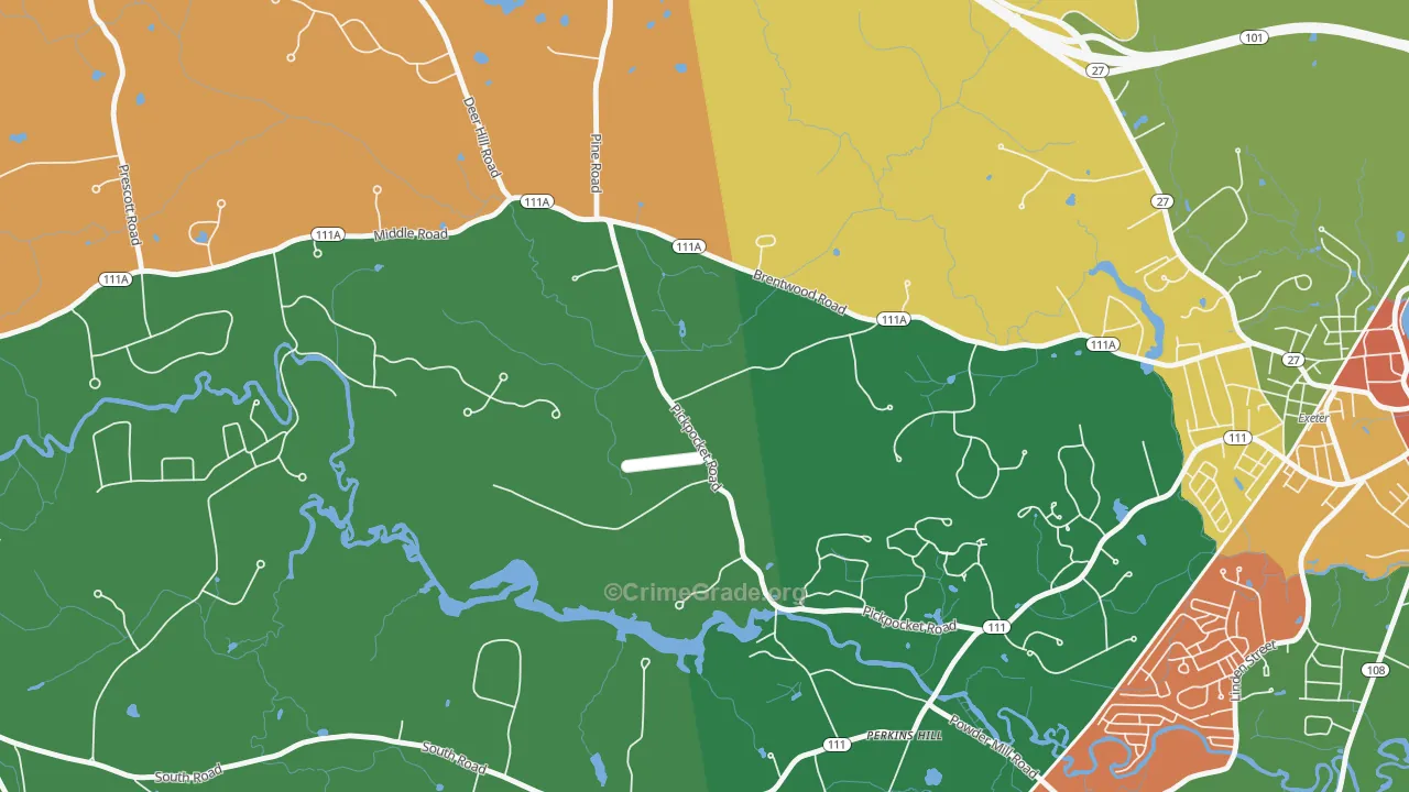 Marshall Corner, NH Map of Assault Rates