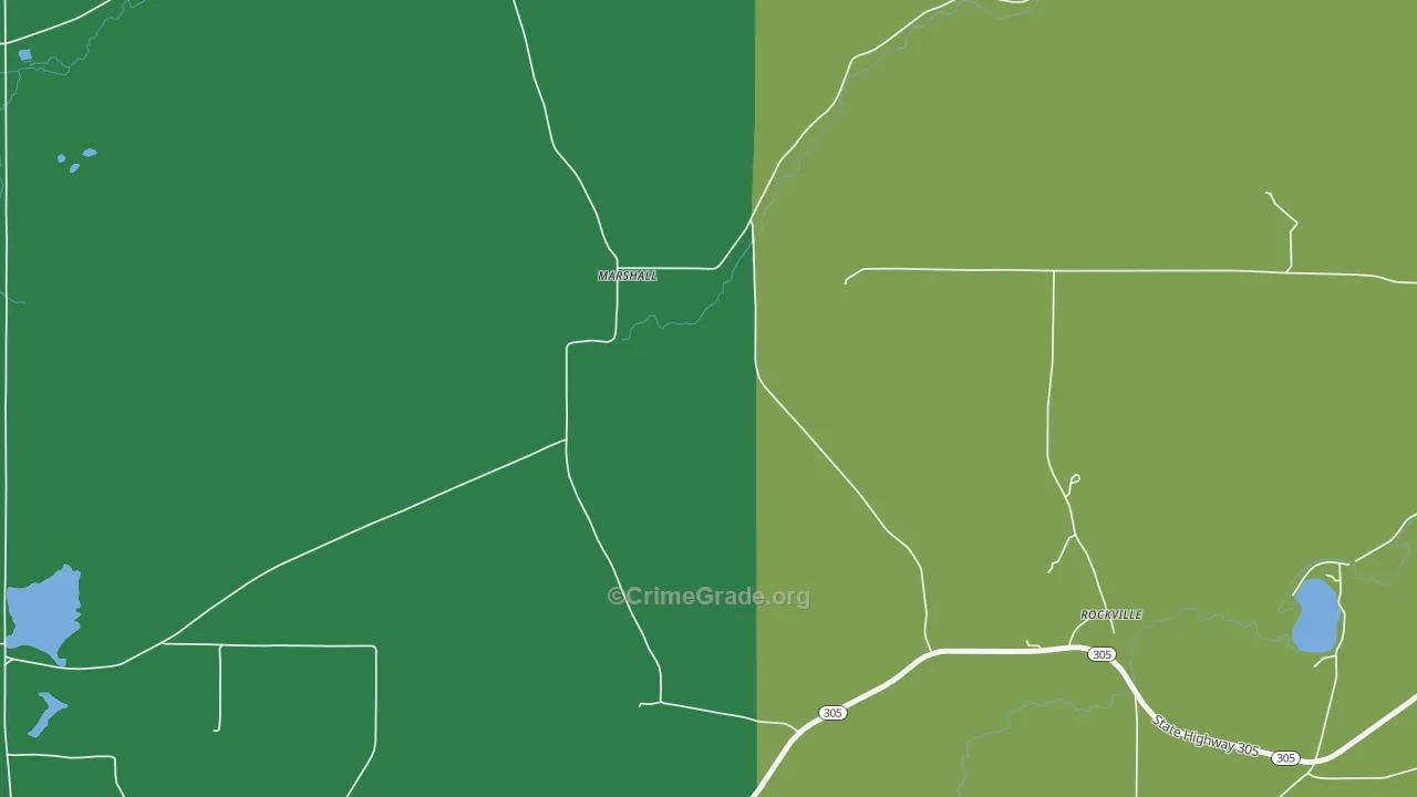 Marshall, NY Map of Assault Rates