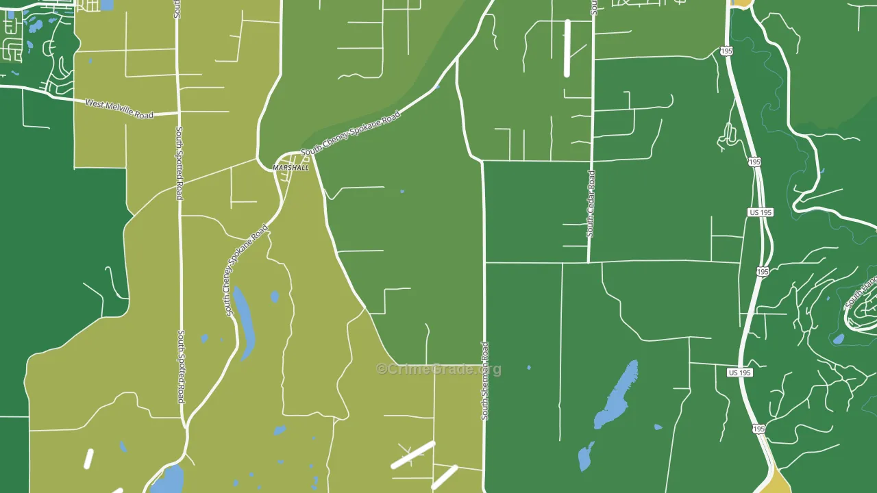 Marshall, WA Map of Assault Rates