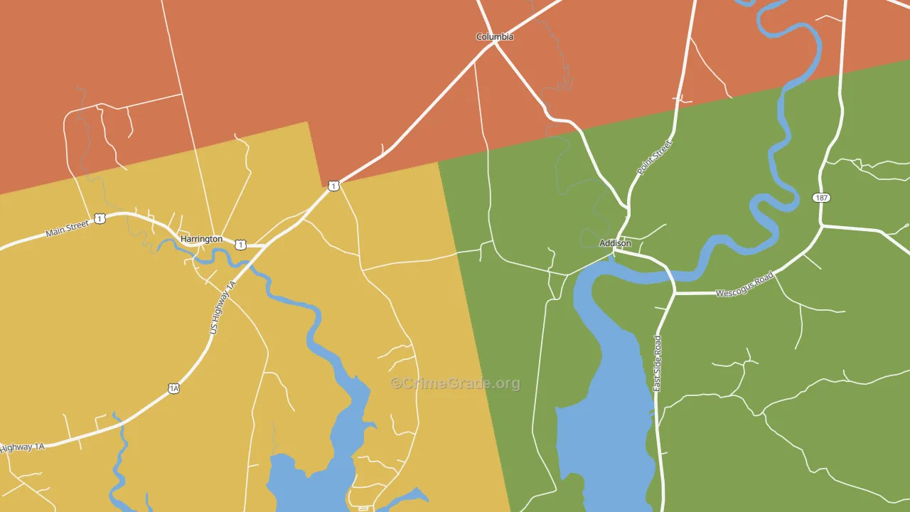 Marshville, ME Map of Assault Rates
