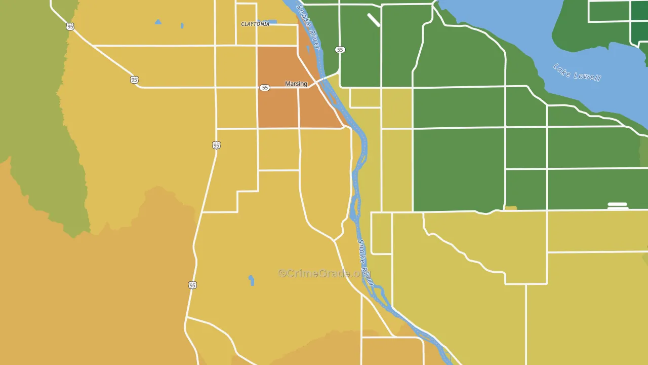 Marsing, ID Map of Assault Rates