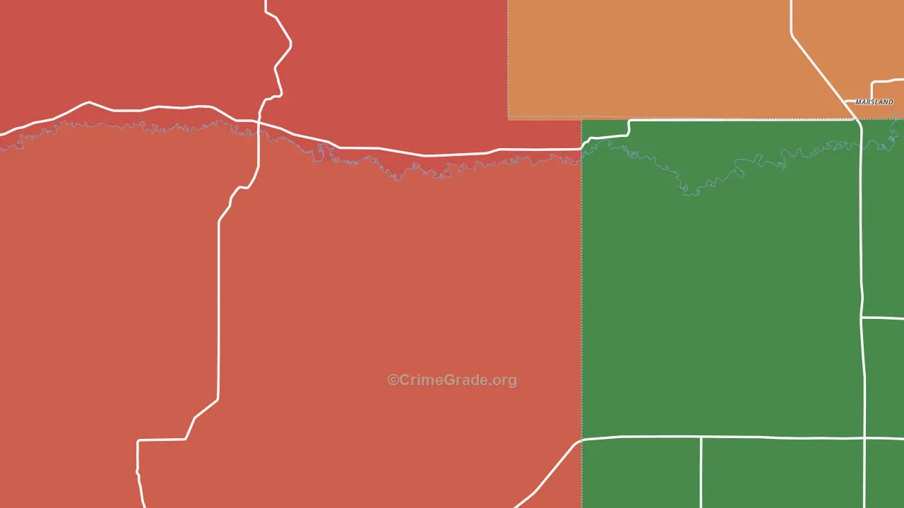 Marsland, NE Map of Assault Rates