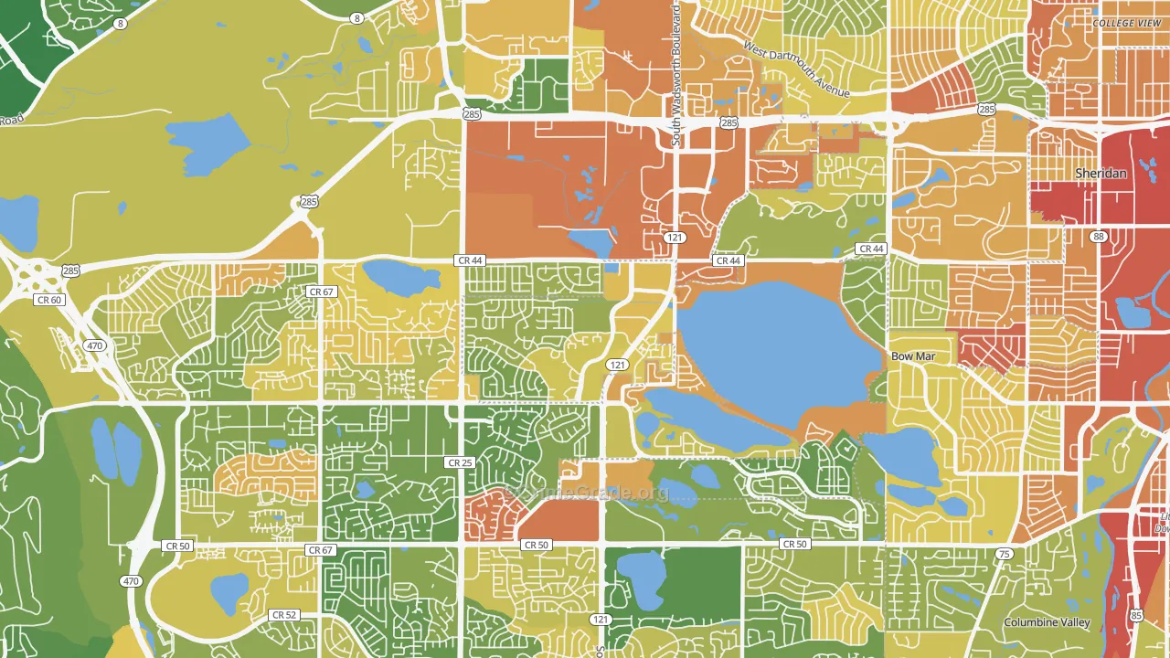 Marston, Littleton, CO Map of Assault Rates