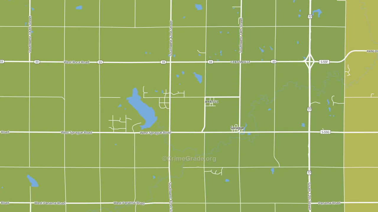 Martell, NE Map of Assault Rates