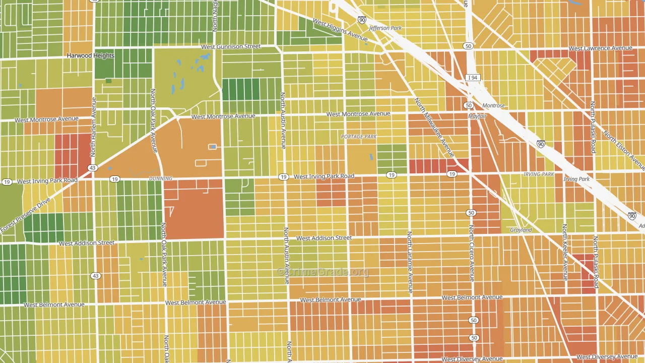 Martin Luther, Chicago, IL Map of Assault Rates