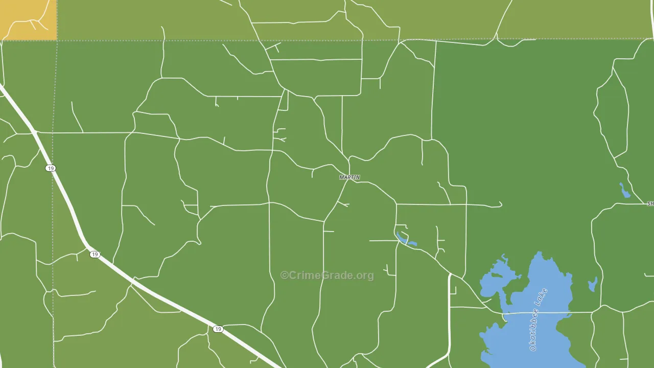 Martin, MS Map of Assault Rates