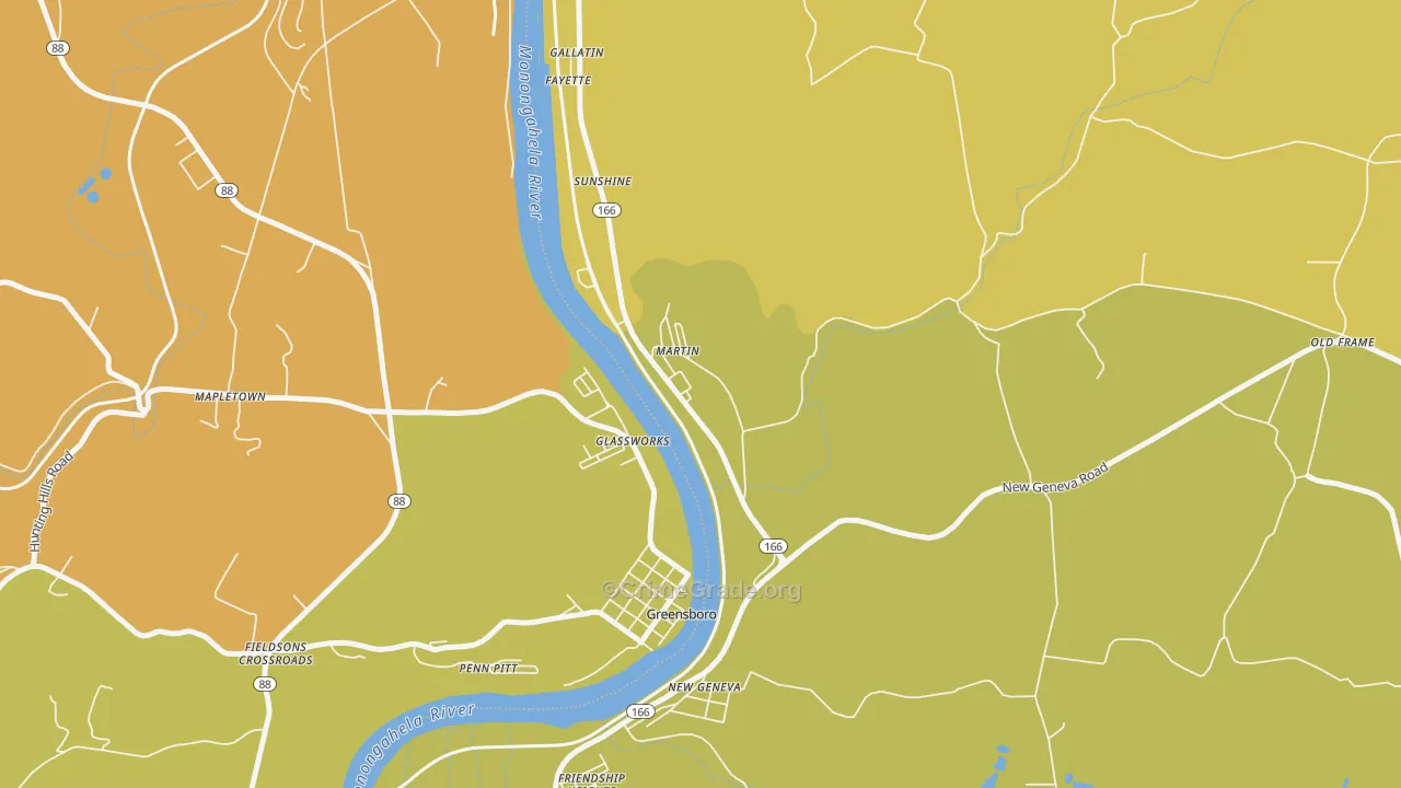 Martin, PA Map of Assault Rates