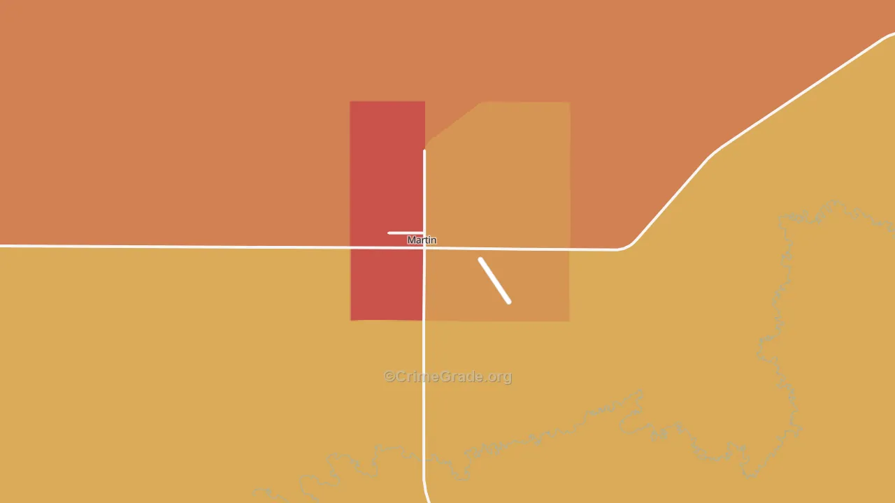 Martin, SD Map of Assault Rates