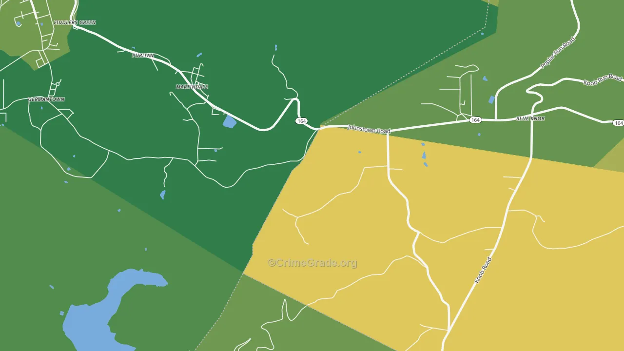 Martindale, PA Map of Assault Rates